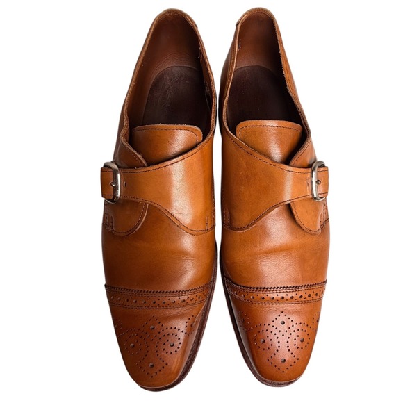 Allen Edmonds Franciscan Monk Strap Dress Shoes Size 10E Cognac Leather main image 8